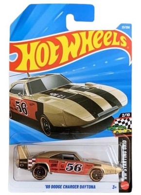 Hot Wheels '69 Dodge Charger Daytona [Gold] Starting Grid 1:64