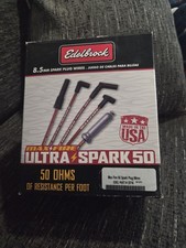 Edelbrock 8.5mm Max Fire Ultra Spark 50 Spark Plug Wires -new- 22717 Edelbrock 8.5mm Max Fire Ultra Spark 50 Spark Plug Wires -new- 22717