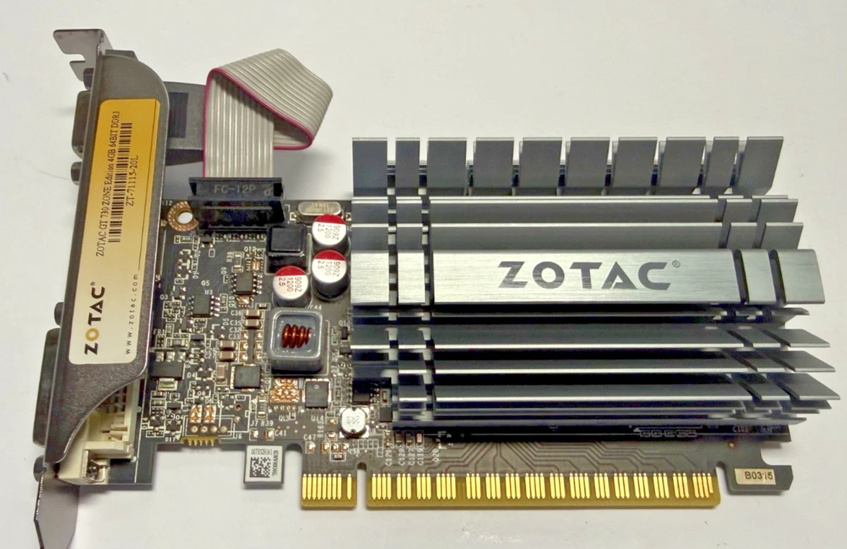 ZOTAC NVIDIA GeForce GT 730 4 GB Memory Computer Graphics Cards