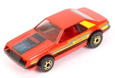 1982 Hot Wheels Hot Ones Turbo Cobra Mustang Red Gold Rims Blackwalls