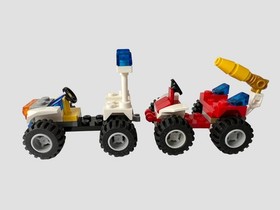 LEGO City 30010 Fire Chief & 30013 Police Lot 2010 Retired Complete w/ Minifigs