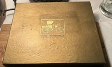 Vtg HEALEY COACH WORKS FINE MOTOR Accessories Solid Brass Brush Original Box