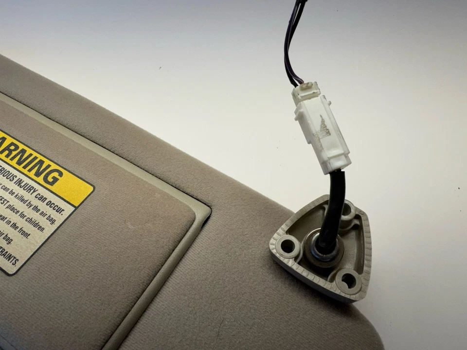 98-03 OEM Jaguar XJ8 XJR delantero derecho lado pasajero parasol beige Foto 3 de 4