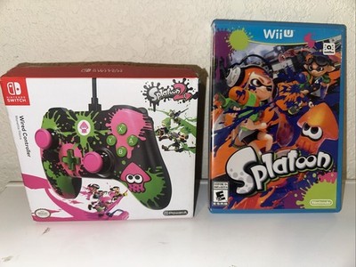PowerA Wired Splatoon 2 Nintendo Switch Controller/ Wii U Game