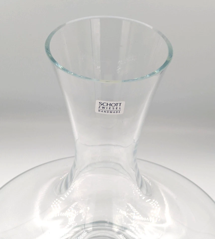 "Decantador de vidrio hecho a mano Schott Zwiesel - aproximadamente 9,5 X 9""" Foto 3 de 4