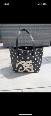 Disney x Cath Kidston 101 Dalmatians Black Spot Shoulder Tote Bag 28 cm x 31cm - Image 1 of 4