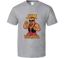Jim The Anvil Neidhart Retro Wrestling Legend Caricature T Shirt