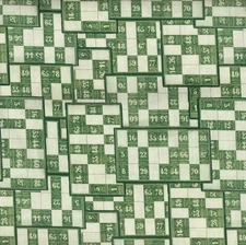 Free Spirit - Palette Green By Tim Holtz - Numbers - Green, Fabric by the Yard