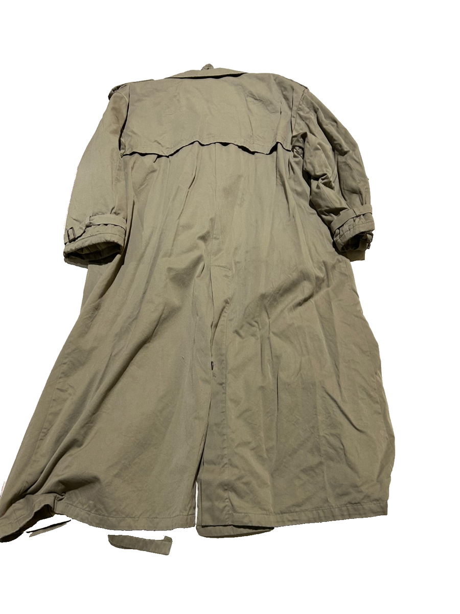 Giorgio Armani Military Style Trench Coat Double Breasted Size M/L