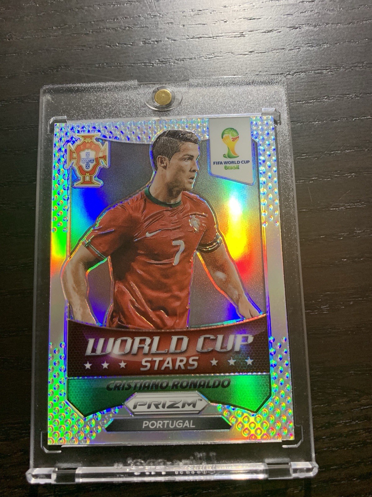 2014 Panini Prizm World Cup Stars Cristiano Ronaldo #28 Silver Prizm