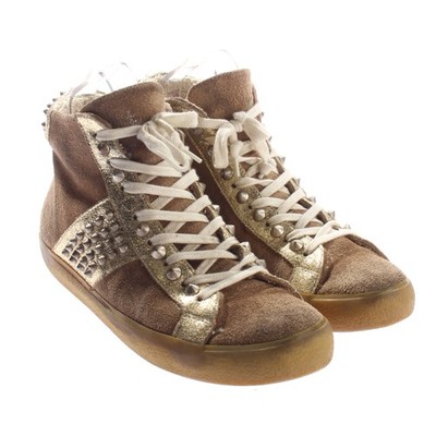 Leather Crown High-Top Sneaker 40 EUR Braun Sehr gut