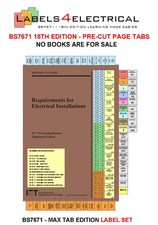 18th Edition PAGE MARKERS TABS IET BS 7671 Electrical Installation On Site Guide