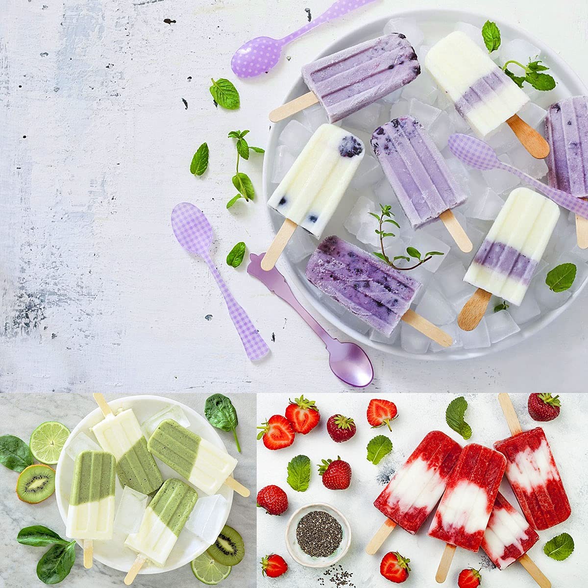 Silicone Popsicles MoldsPopcylce MoldsFood Grade Reusable Popsicle Molds fo