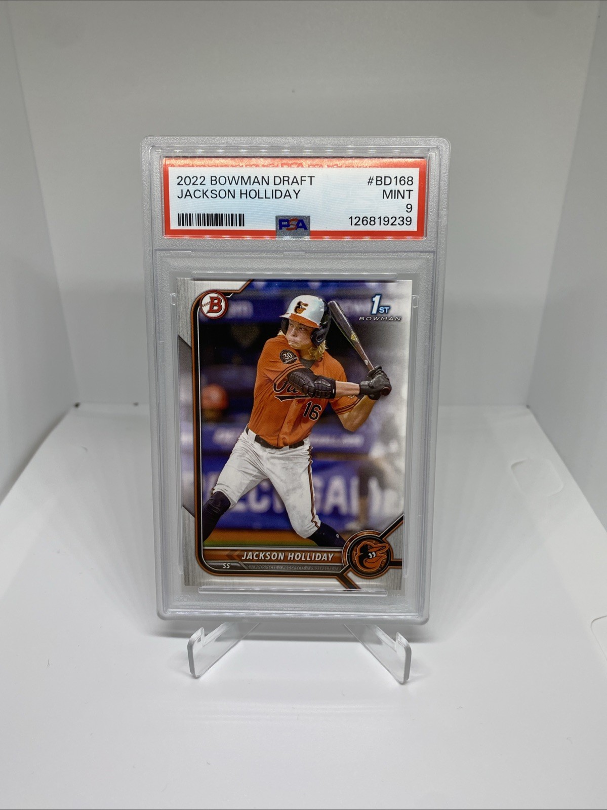2022 Bowman Draft Jackson Holliday #BD-168 PSA 9 MINT