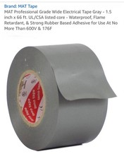 MAT Professional grade Electrical Tape - Gray - 1.5 inch x 66 ft.