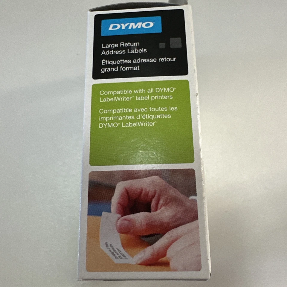 DYMO Large Return Address Labels 25mm x 54mm  1 x 500 Roll Labels New In Box - Image 4 of 4