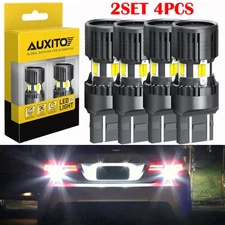 4PC AUXITO 7443 7440 LED Reverse Backup Light Bulb White 6000K Canbus Error Free