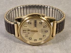 Vintage Seiko Automatic 7009-8129 17 Jewels Day/Date Gold Tone Running