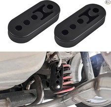 2PCS Rubber Exhaust Hanger, Exhaust Muffler Bracket, 4 Holes Exhau Color: 2PCS
