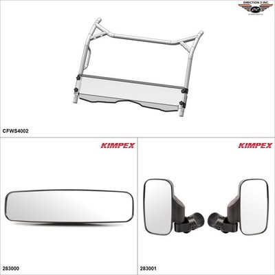 Direction2 Short Kit Windshield/mirrors - Kit #10054