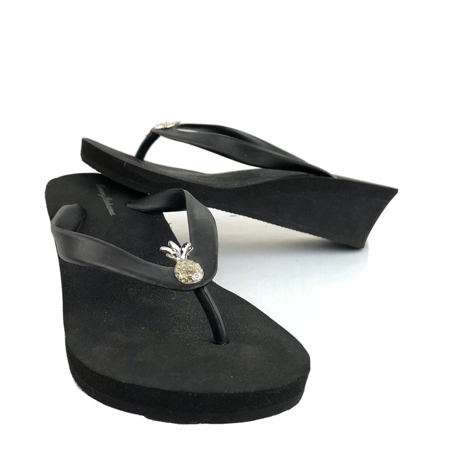 tommy bahama wedge flip flops