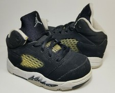 Nike Air Jordan 5 Retro Oreo Black White Toddler Sneakers Shoes Size 5C