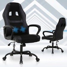 Massage Racing Gaming Chair Computer Swivel Executive Chair w/Lumber Support