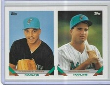 1993 Topps #599 Daniel Robinson and Clemente Nunez Florida Marlins Future Stars