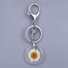 Keychain Clip-on Sunflower Key Ring Hand Bag Purse Charm Pendant Zipper Pull