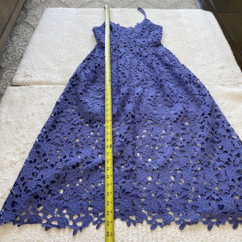 ASTR The Label Midi Dress Women's XS Purple Lace Sleeveless Fairy Romantic Boho - Picture 14 of 15