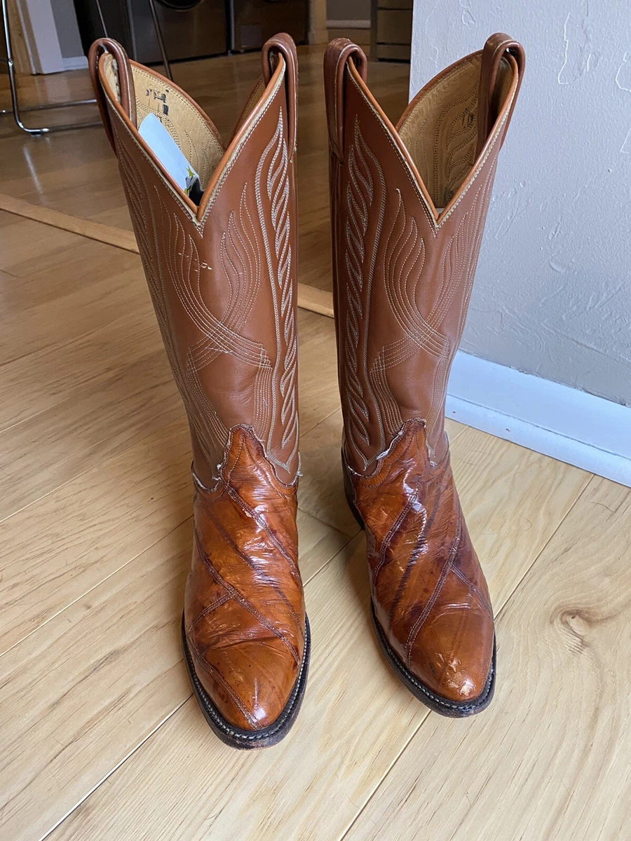 Tony lama shop eel skin boots