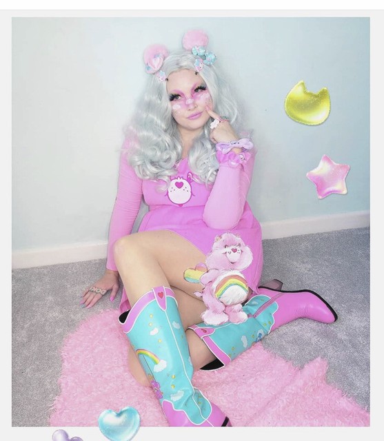 Dolls Kill Care Bears Pink Overall Dress eBay