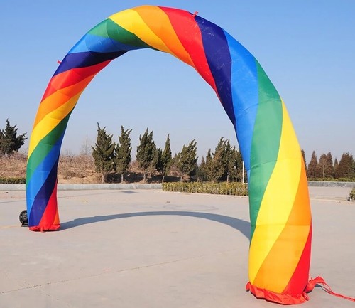 Brand New Discount 20ft*10ft D=6M/20ft inflatable Rainbow arch Advertising - Picture 2 of 12