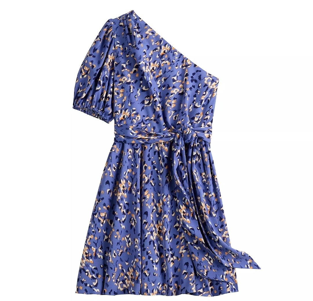 Nine West Womens Fit And Flare One Shoulder Dress, Size M, NEW | eBay
