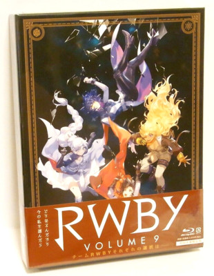 RWBY Volume 9 First Limited Edition Blu-ray+Booklet+Card+Case 