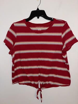 American Eagle Striped Women's Crop T 