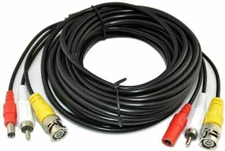 45ft CCTV Security Camera DVR Video Audio Power Surveillance BNC Cable Wire Cord