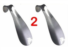Shoe Horn Shoe Salesman  Stainless Steel  2 - TWO  Helps GET SHOES ON 