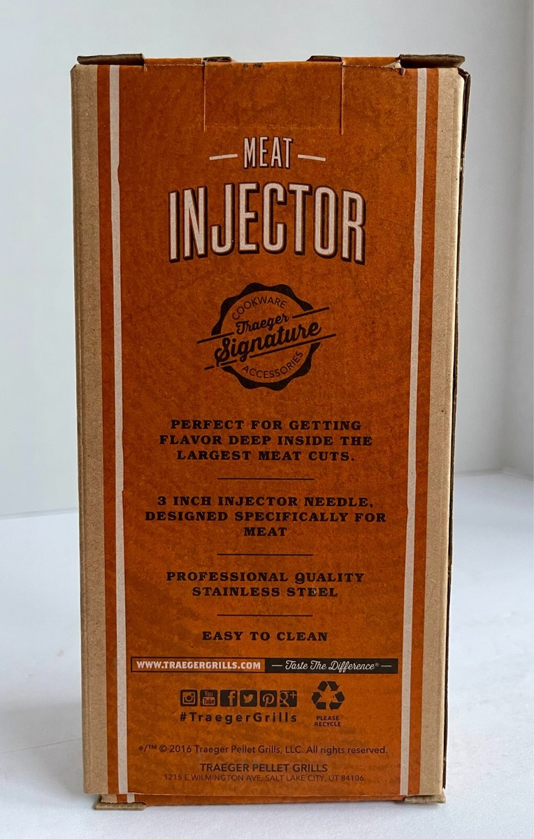 NEW Traeger BBQ Grill Meat Stainless Steel Injector BAC356