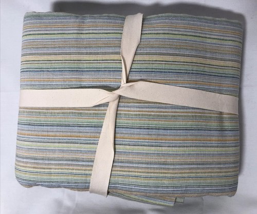 Southern Living Austen Duvet Cover Full / Queen Linen Cotton Striped New $329 - Picture 4 of 5