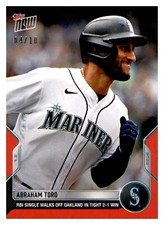 2022 Topps Now Red Parallel #458 Abraham Toro Mariners 4/10