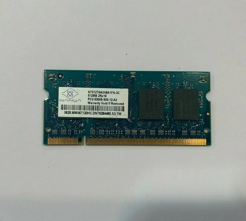 barrette de Mémoire ddr2 pc-portable 512mb pc2-5300 667mhz ram DDR2 512Mb - Photo 2/3
