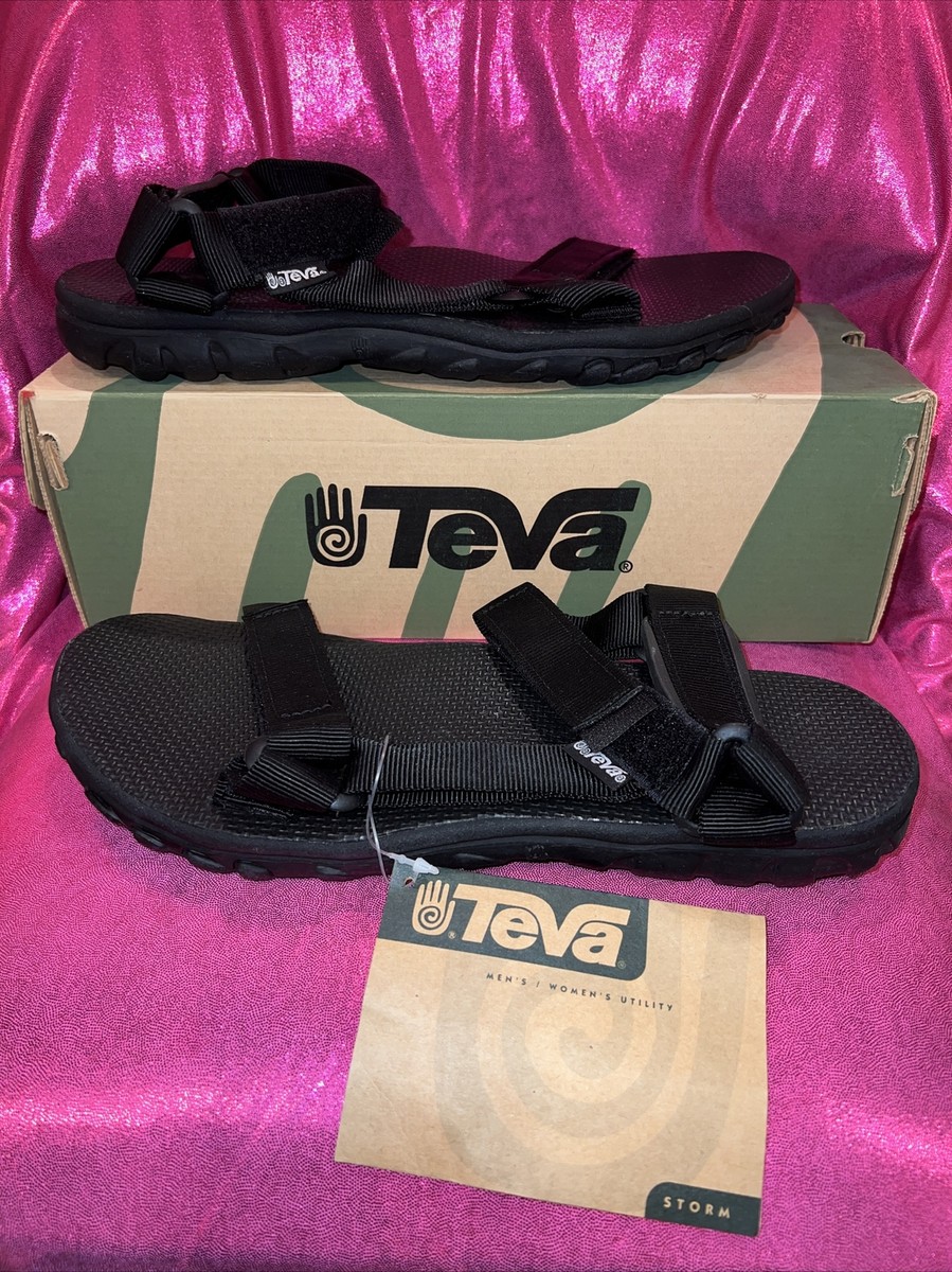 NEW Teva Storm Outdoor Hiking Sandal Black Mens 12 Shoe 