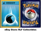 1999 Pokemon, Base Set Shadowless, #102/102 Water Energy, Common