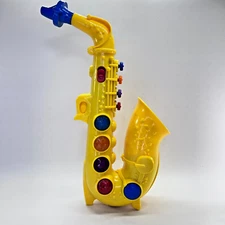 Small World Toys Jammin Saxophone Musical Toy Lights Music 18 Songs