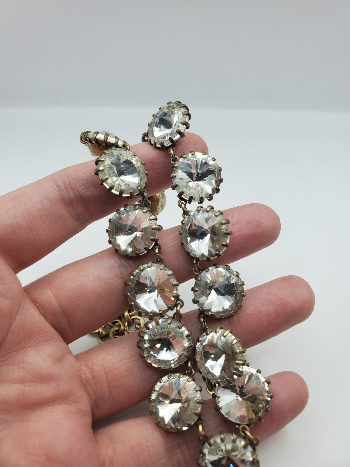 J. Crew Gold Tone Venus Flytrap Clear Rhinestone … - image 11