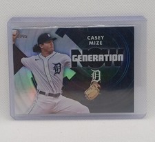 2022 Topps Series 1 Casey Mize Generation Now Insert Detroit Tigers 