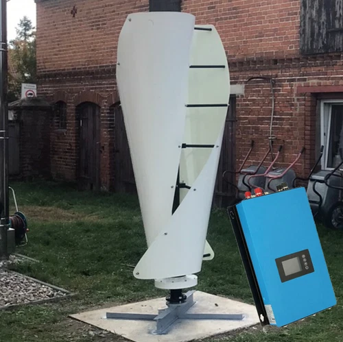 3KW 48V Vertikale Windkraftanlage Low Lärm Windgenerator mit Grid Wechselrichter - Bild 2 von 21