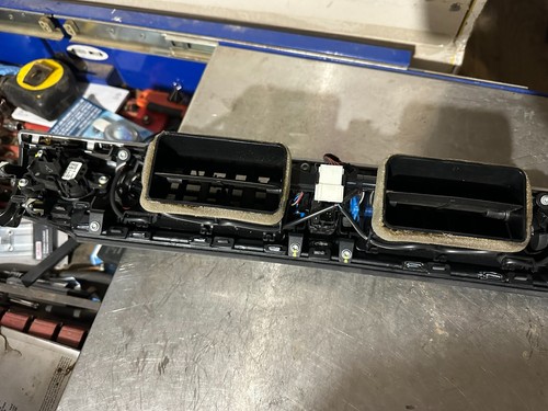 14-19 BMW F15 X5 F16 X6 Center Dashboard Dash Vent Wood Trim Panel w/ Vents - Picture 4 of 5