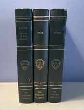 The Harvard Classics Book Lot of 3 Dante Dana Darwin Voyage of the Beagle Set